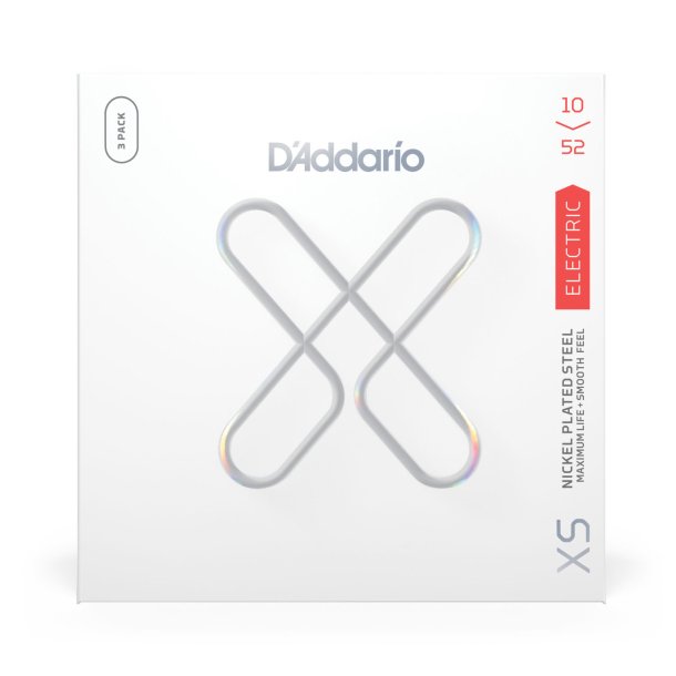 D'Addario XSE1052-3P,  Strenges�t til elektrisk guitar, XS, belagt, 010-052, 3-pak